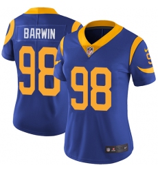Women's Nike Los Angeles Rams #98 Connor Barwin Royal Blue Alternate Vapor Untouchable Limited Player NFL Jersey
