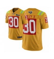 Women's Los Angeles Rams #30 Todd Gurley Limited Gold City Edition Football Jersey