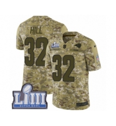 Men's Nike Los Angeles Rams #32 Troy Hill Limited Camo 2018 Salute to Service Super Bowl LIII Bound NFL Jersey