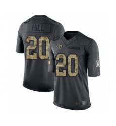 Youth Los Angeles Rams #20 Troy Hill Limited Black 2016 Salute to Service Football Jersey