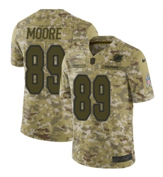 Youth Nike Miami Dolphins #89 Nat Moore Limited Camo 2018 Salute to Service NFL Jersey