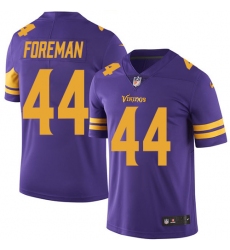 Men's Nike Minnesota Vikings #44 Chuck Foreman Limited Purple Rush Vapor Untouchable NFL Jersey