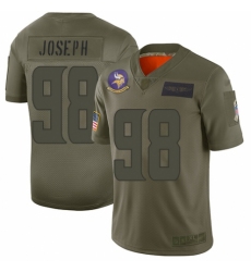Youth Minnesota Vikings #98 Linval Joseph Limited Camo 2019 Salute to Service Football Jersey