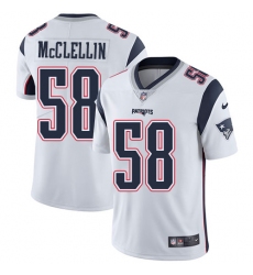 Men's Nike New England Patriots #58 Shea McClellin White Vapor Untouchable Limited Player NFL Jersey