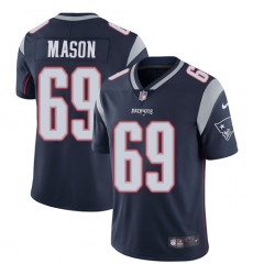Men's Nike New England Patriots #69 Shaq Mason Navy Blue Team Color Vapor Untouchable Limited Player NFL Jersey