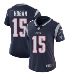 Women's Nike New England Patriots #15 Chris Hogan Navy Blue Team Color Vapor Untouchable Limited Player NFL Jersey