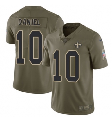 Youth Nike New Orleans Saints #10 Chase Daniel Limited Olive 2017 Salute to Service NFL Jersey