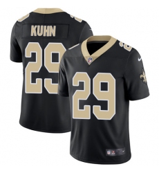 Youth Nike New Orleans Saints #29 John Kuhn Black Team Color Vapor Untouchable Limited Player NFL Jersey