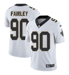 Youth Nike New Orleans Saints #90 Nick Fairley White Vapor Untouchable Limited Player NFL Jersey