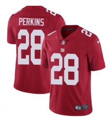 Youth Nike New York Giants #28 Paul Perkins Red Alternate Vapor Untouchable Limited Player NFL Jersey