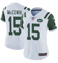 Women's Nike New York Jets #15 Josh McCown White Vapor Untouchable Limited Player NFL Jersey