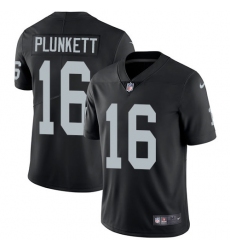 Youth Nike Oakland Raiders #16 Jim Plunkett Black Team Color Vapor Untouchable Limited Player NFL Jersey