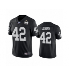 Men's Oakland Raiders #42 Karl Joseph Black 60th Anniversary Vapor Untouchable Limited Player 100th Season Football Jersey