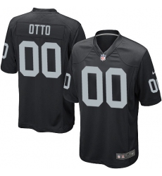 Men's Nike Oakland Raiders #00 Jim Otto Game Black Team Color NFL Jersey