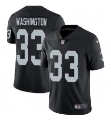 Men's Nike Oakland Raiders #33 DeAndre Washington Black Team Color Vapor Untouchable Limited Player NFL Jersey
