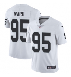 Youth Nike Oakland Raiders #95 Jihad Ward White Vapor Untouchable Limited Player NFL Jersey