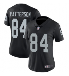 Women's Nike Oakland Raiders #84 Cordarrelle Patterson Black Team Color Vapor Untouchable Limited Player NFL Jersey