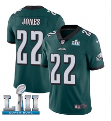 Youth Nike Philadelphia Eagles #22 Sidney Jones Midnight Green Team Color Vapor Untouchable Limited Player Super Bowl LII NFL Jersey
