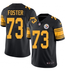 Youth Nike Pittsburgh Steelers #73 Ramon Foster Limited Black Rush Vapor Untouchable NFL Jersey