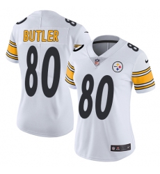 Women's Nike Pittsburgh Steelers #80 Jack Butler White Vapor Untouchable Limited Player NFL Jersey