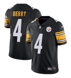 Men's Nike Pittsburgh Steelers #4 Jordan Berry Black Team Color Vapor Untouchable Limited Player NFL Jersey