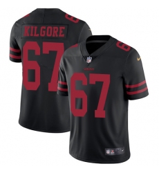 Men's Nike San Francisco 49ers #67 Daniel Kilgore Black Vapor Untouchable Limited Player NFL Jersey