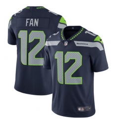 Men's Nike Seattle Seahawks 12th Fan Steel Blue Team Color Vapor Untouchable Limited Player NFL Jersey
