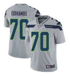 Youth Nike Seattle Seahawks #70 Rees Odhiambo Grey Alternate Vapor Untouchable Limited Player NFL Jersey