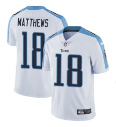 Men's Nike Tennessee Titans #18 Rishard Matthews White Vapor Untouchable Limited Player NFL Jersey