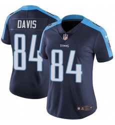 Women's Nike Tennessee Titans #84 Corey Davis Navy Blue Alternate Vapor Untouchable Limited Player NFL Jersey