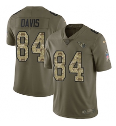 Youth Nike Tennessee Titans #84 Corey Davis Limited Olive/Camo 2017 Salute to Service NFL Jersey