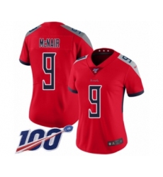 Women's Tennessee Titans #9 Steve McNair Limited Red Inverted Legend 100th Season Football Jersey