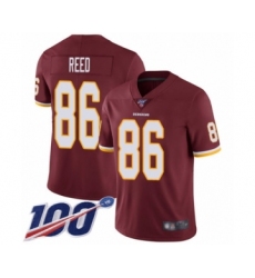 Youth Washington Redskins #86 Jordan Reed Burgundy Red Team Color Vapor Untouchable Limited Player 100th Season Football Jersey
