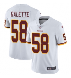 Youth Nike Washington Redskins #58 Junior Galette White Vapor Untouchable Limited Player NFL Jersey