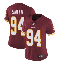 Women's Nike Washington Redskins #94 Preston Smith Burgundy Red Team Color Vapor Untouchable Limited Player NFL Jersey