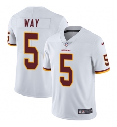 Youth Nike Washington Redskins #5 Tress Way White Vapor Untouchable Limited Player NFL Jersey