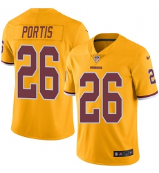 Youth Nike Washington Redskins #26 Clinton Portis Limited Gold Rush Vapor Untouchable NFL Jersey