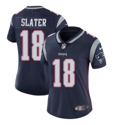 Women's Nike New England Patriots #18 Matthew Slater Navy Blue Team Color Vapor Untouchable Limited Player NFL Jersey