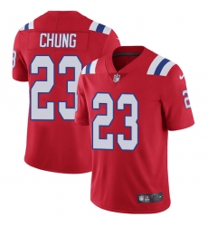Men's Nike New England Patriots #23 Patrick Chung Red Alternate Vapor Untouchable Limited Player NFL Jersey