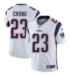 Youth Nike New England Patriots #23 Patrick Chung White Vapor Untouchable Limited Player NFL Jersey