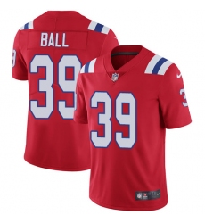 Men's Nike New England Patriots #39 Montee Ball Red Alternate Vapor Untouchable Limited Player NFL Jersey
