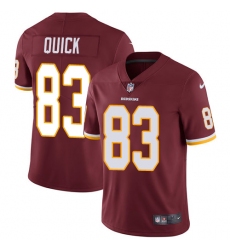 Men's Nike Washington Redskins #83 Brian Quick Burgundy Red Team Color Vapor Untouchable Limited Player NFL Jersey