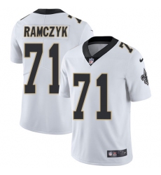 Men's Nike New Orleans Saints #71 Ryan Ramczyk White Vapor Untouchable Limited Player NFL Jersey