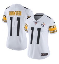 Women's Nike Pittsburgh Steelers #11 Justin Hunter White Vapor Untouchable Limited Player NFL Jersey