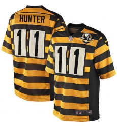 Youth Nike Pittsburgh Steelers #11 Justin Hunter Limited Yellow/Black Alternate 80TH Anniversary Throwback NFL Jersey