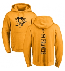NHL Adidas Pittsburgh Penguins #10 Ron Francis Gold One Color Backer Pullover Hoodie