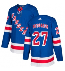 Youth Adidas New York Rangers #27 Ryan McDonagh Premier Royal Blue Home NHL Jersey