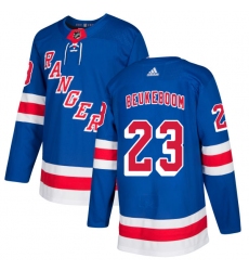 Men's Adidas New York Rangers #23 Jeff Beukeboom Premier Royal Blue Home NHL Jersey