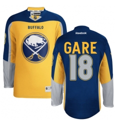 Men's Reebok Buffalo Sabres #18 Danny Gare Authentic Gold New Third NHL Jersey