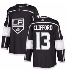 Men's Adidas Los Angeles Kings #13 Kyle Clifford Authentic Black Home NHL Jersey